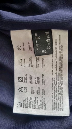 Esprit Kleid Abendkleid Cocktailkleid Gr. 38 schwarz schimmernd blaue Punkte Top - Bild 13 von 14