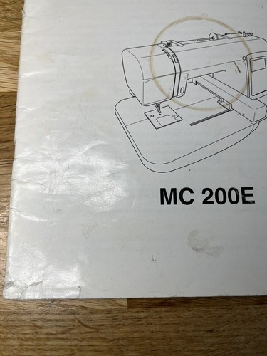 Janome Memory Craft MC 200E Instruction Manual Sewing Machine Book - Picture 6 of 6