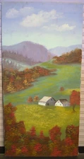 Vtg Hudson Valley Landscape Mountain Oil Painting