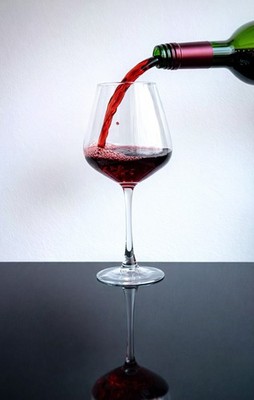 Crystal Wine Glasses - Set of 4 - Long Stem Red White Wine Glass Burgundy