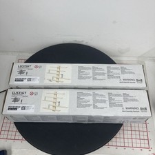 2 IKEA LUSTIGT 5 Tier Wall Shelf, 37x37cm New In Open Box 14 5/8  X  14 5/8 B19