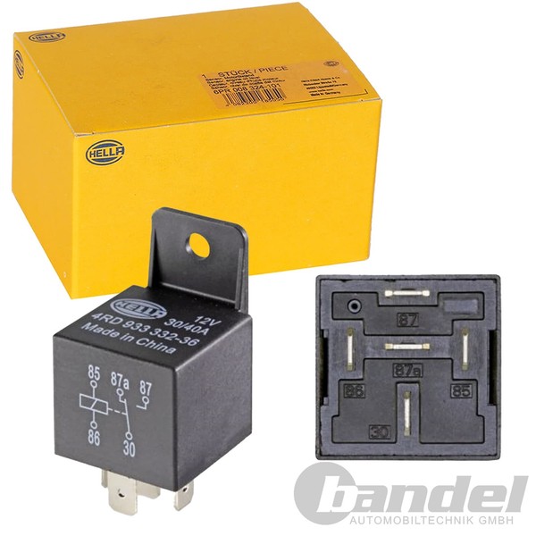 Hella Relais, Arbeitsstrom Relais 12V 4RD 933 332-361-image