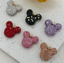 Lot mickey head Metal Charms DIY Earring Keychain Jewelry Making Pendants