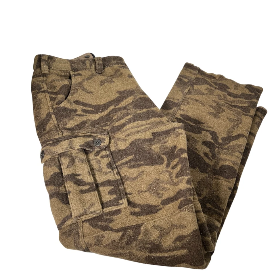 Columbia 男式 Gallatin 羊毛范围狩猎装备迷彩工装裤 42x36 冷 — 第 3/4 张图片