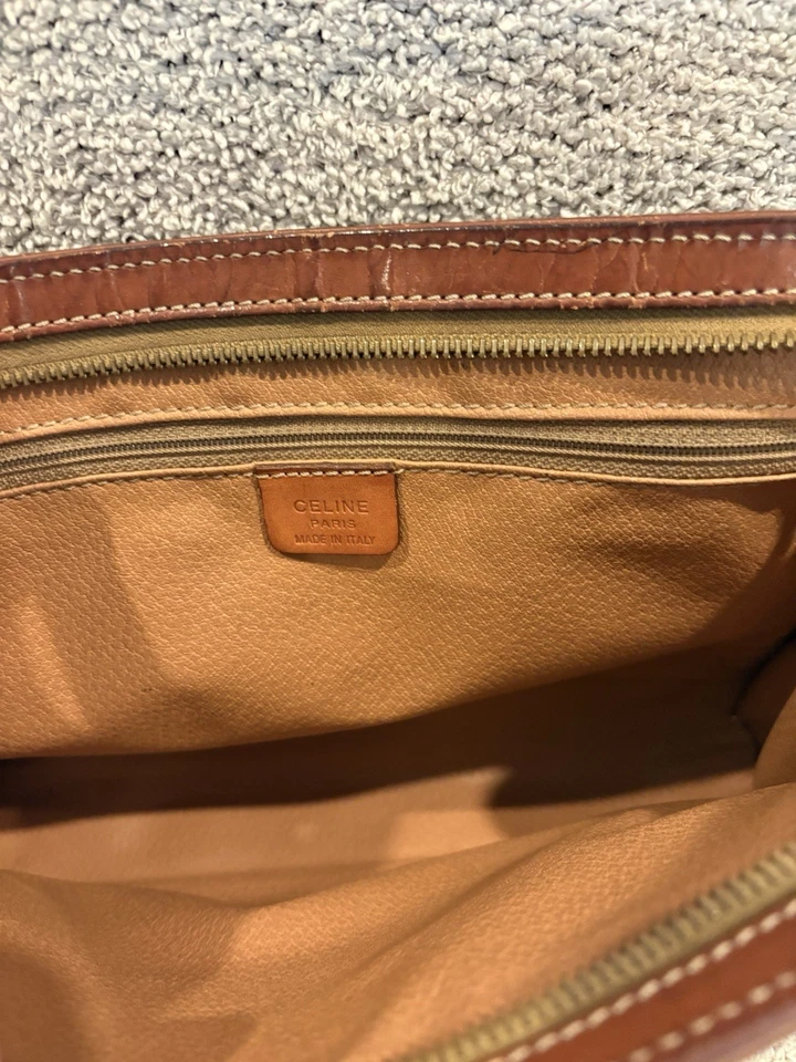 Cartera Celine Macadam Vintage Marrón Foto 4 de 4
