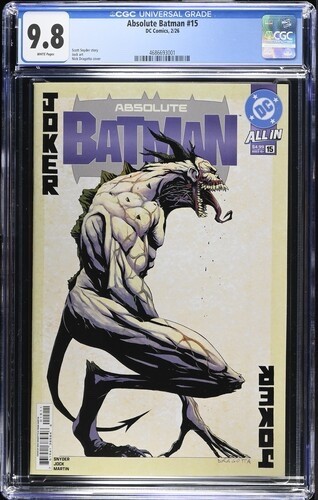 Absolute Batman #15 CVR A Nick Dragotta First Print (Ready to Ship) - CGC 9.8