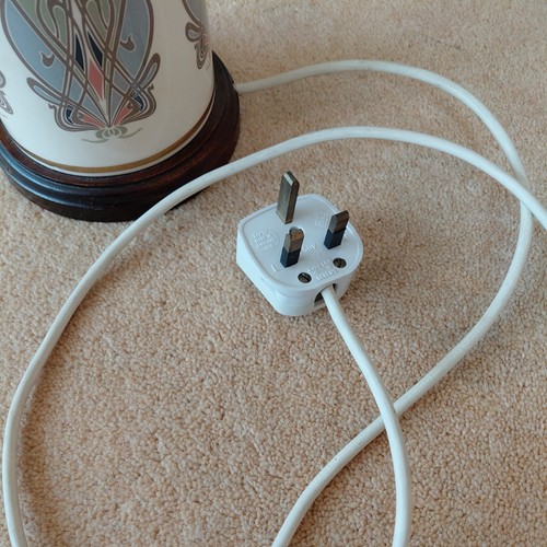 Vintage Liberty of London HERA Design Mason's Ironstone Ceramic Table Lamp 14" H - Picture 5 of 6