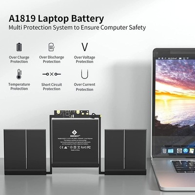 A1706 Laptop Akku, A1819 Ersatz-Laptop-Akku für MacBook Pro 13 Zoll Touch Bar