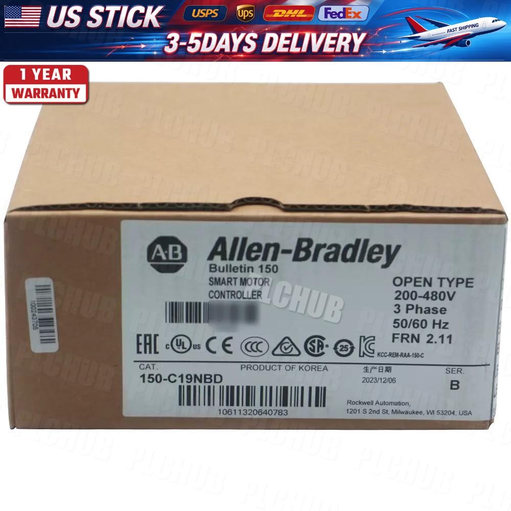 New Sealed Allen Bradley 150-C19NBD SMC-3 Smart Motor Controller US Free Tax