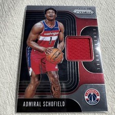 201920 Panini Prizm Sensational Washington Wizards Patch Admiral Schofield 