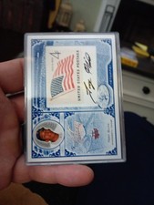 2005 LEAF CENTURY STAMP AUTO USA FLAG 70 TONY OLIVA /100 Signature