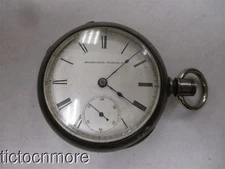 ANTIQUE ELGIN GRADE 6 MODEL 4 HUNTER CASE 18s POCKET WATCH 1884 COIN SILVER