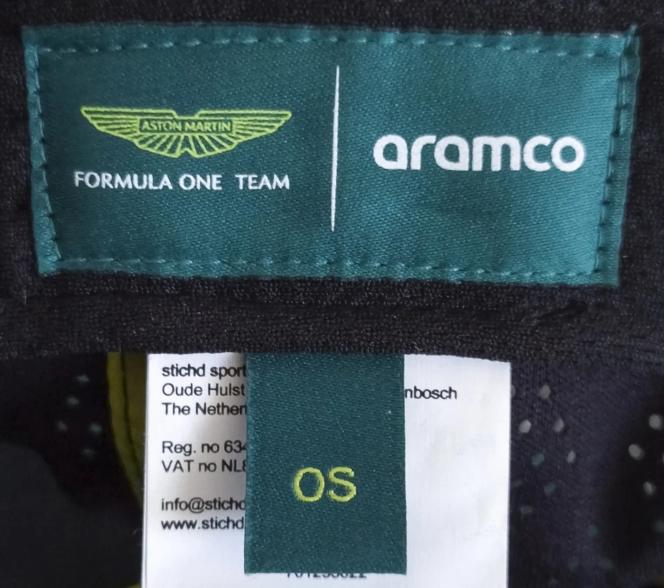 2025 Aston Marting Aramco Racing F1 Team Cap Hat One Size Green - Image 2 of 4
