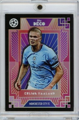 2022 Topps Deco Erling Haaland Pink Refractor /5 Manchester City Norway