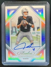 2023 Flawless Aidan O'Connell Rookie Frame Signatures Silver Auto #11/20