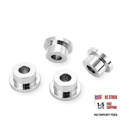  CNC Handlebar Riser Bushings Solid Billet Aluminum Compatible with Chrome