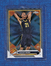 2023-24 Topps Chrome Basketball # 80 Isaiah Wong Rookie