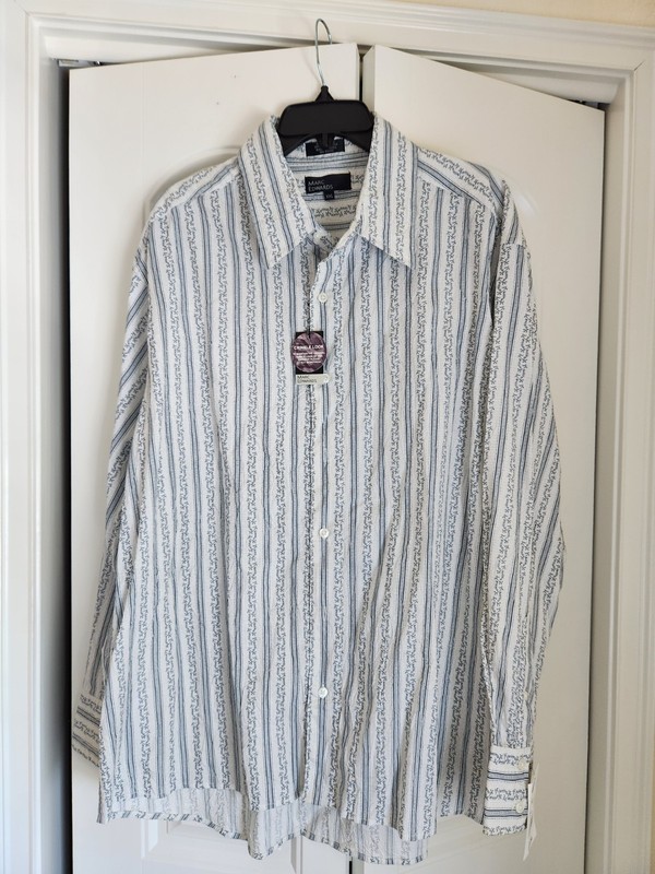 Fantastic Marc Edwards Men's No Iron Collared Shirt Size XXL NWT!
