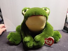 Vtg Ty 1991 Plush Freddie The Croaking Frog 1st Gen 8010 pre-owned personalized 
