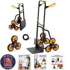 Stair Climbing Cart, 770 Lbs Stair-Climbing Capacity, Heavy-Duty Folding Trolley