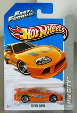 2013 Hot Wheels Toyota MK4 2JZ Supra Fast & Furious Orange HW City 5/250 6A14
