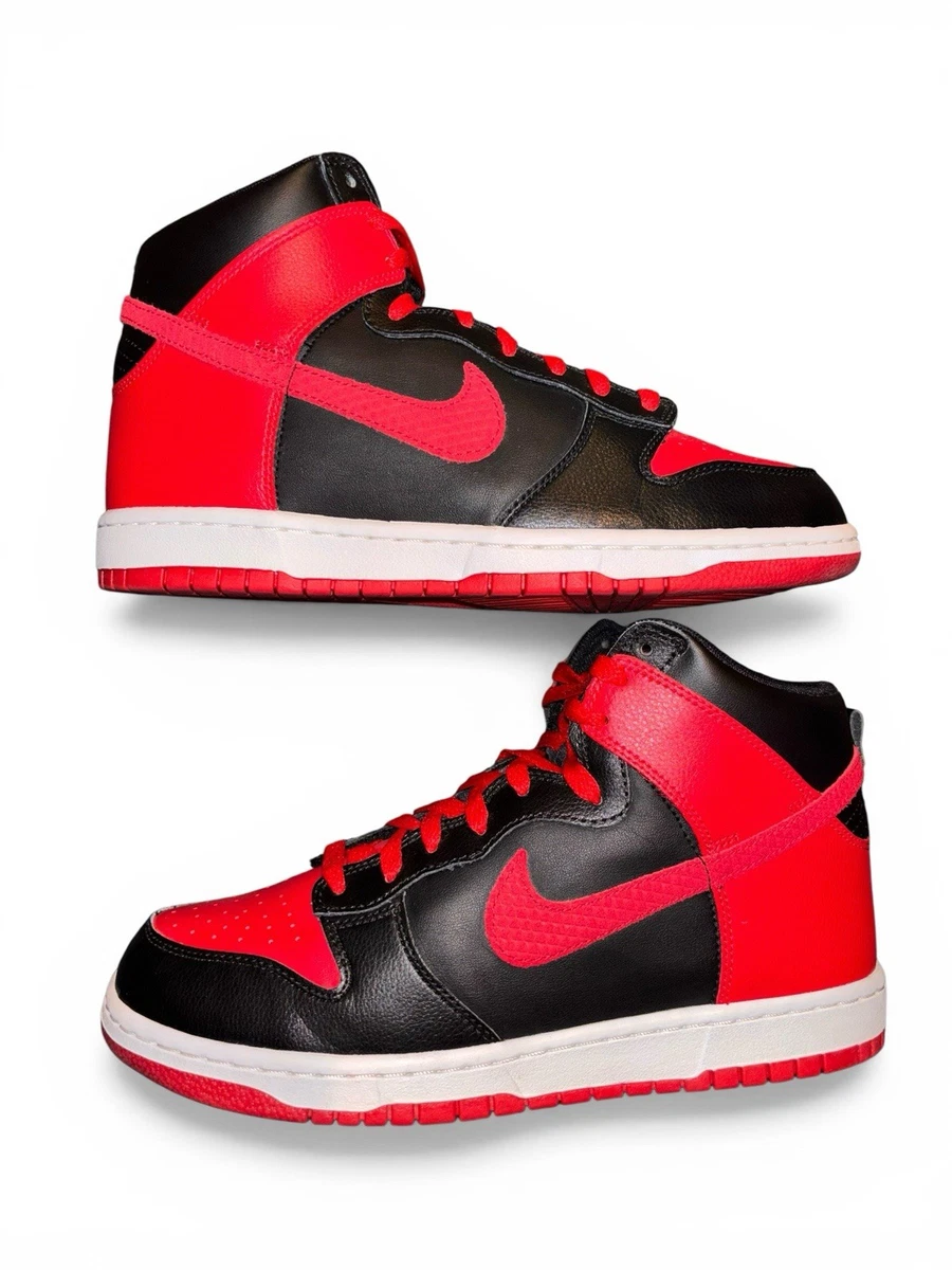 Nike Dunk High Black Sport Red for Sale | Authenticity Guaranteed