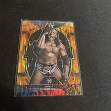 2023 Panini WWE Select Booker T #77 Orange Flash Prizm Concourse Level Legends