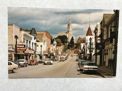 #ad O608 Vintage Postcard Franklin Street Main View Port Washington Wisconsin WI $4.99