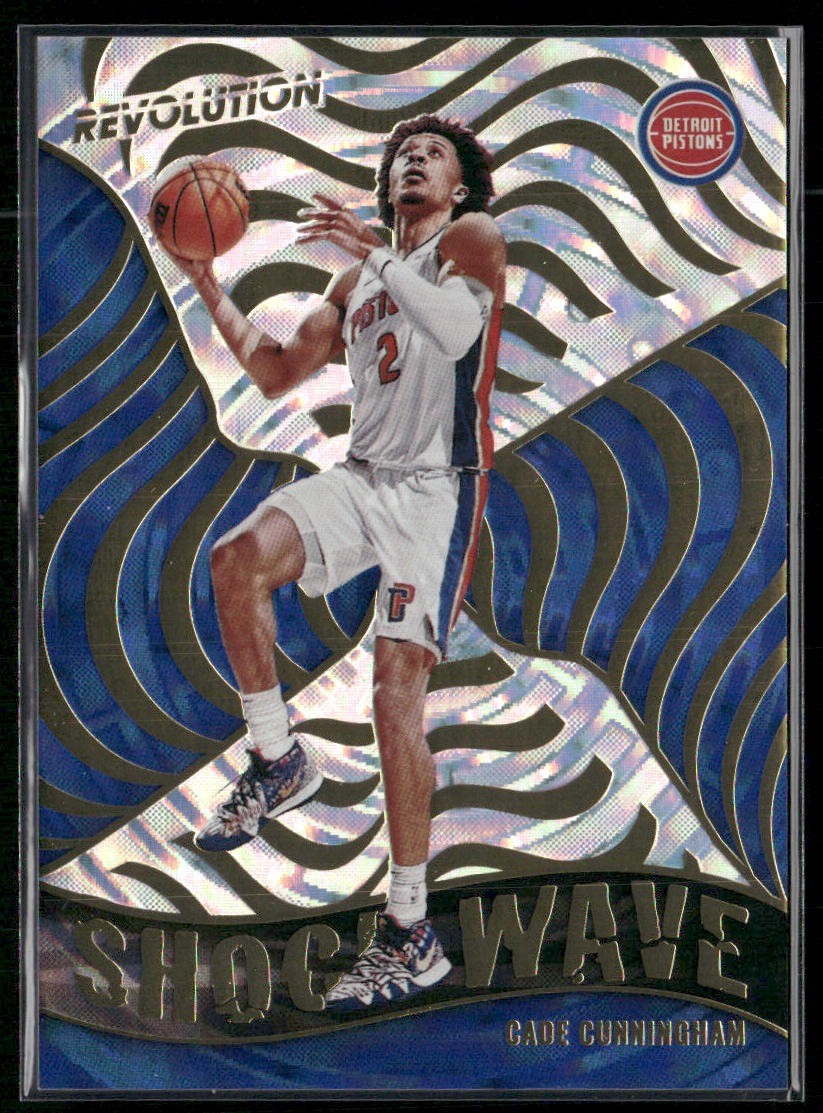 2021-22 Panini Revolution #6 Cade Cunningham Shock Wave Fractal Rookie Pistons