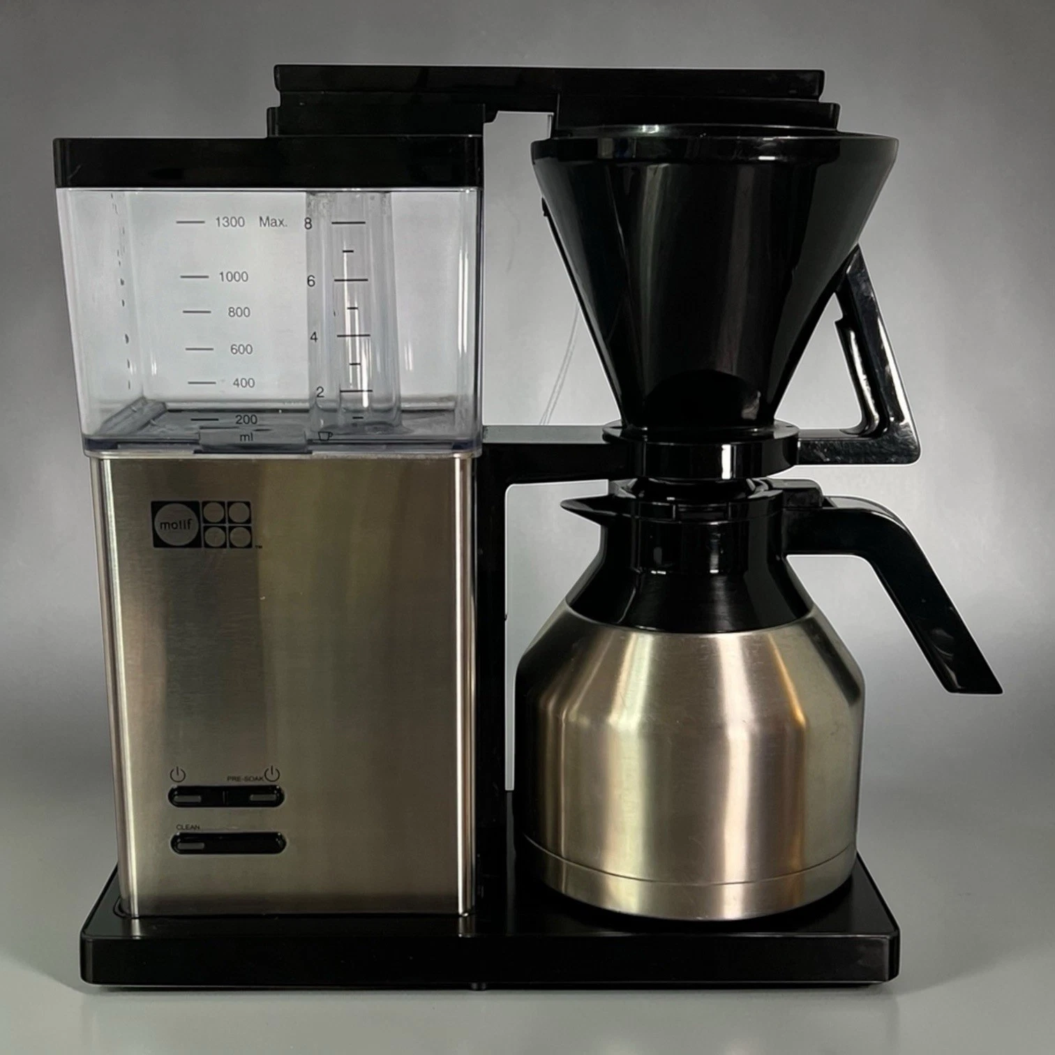 Motif Essential Coffee Maker MT01001US Thermal Carafe Pre-infusion Mode 8 Cup