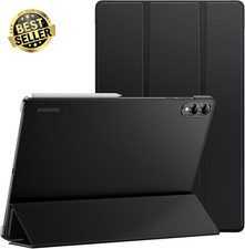 Case for Samsung Galaxy Tab S11 Ultra, Translucent Back Tri-Fold Stand Protectiv