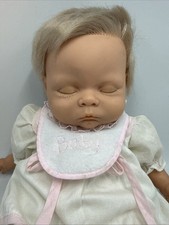 Berjusa Vintage Sleeping 18" Baby Doll Rooted Blonde Hair Original Outfit
