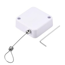 Retractable cable lock with self-adhesive, 200g voltage force