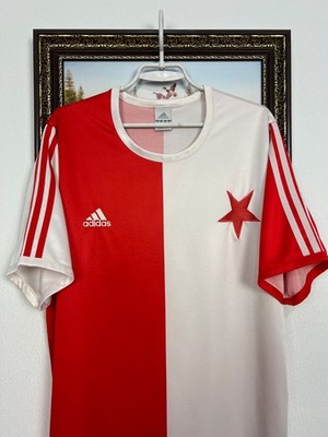 Slavia Praha Home football shirt 2004 Soccer Adidas Jersey Mens