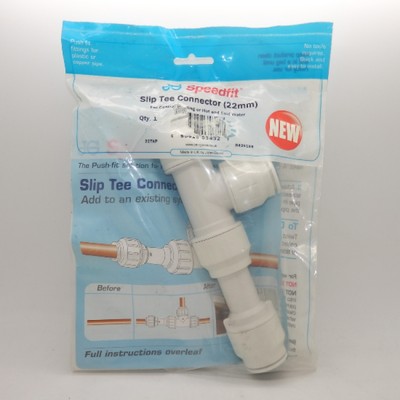 John Guest 22TKP Speedfit 22mm Slip Tee Connector