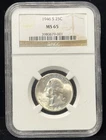 NGC MS65 1946-S US Washington Quarter Silver Coin 25C-001