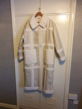 River Island Womens Mountain Refuge Coat Size 16  Cream Very Good Condition