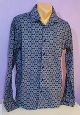 Bertoni premium quality cotton formal shirt Medieval Blue size 41 Men's medium 