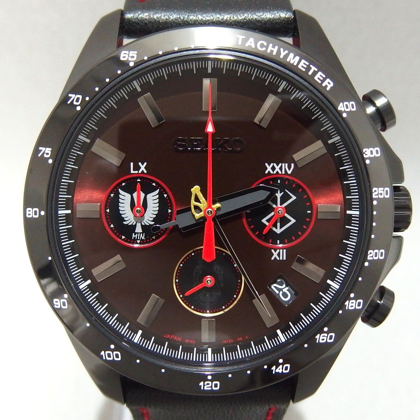 Berserker Seiko Collab 300 Limited Edition Kentaro Miura Red Black　W/ Box image 3