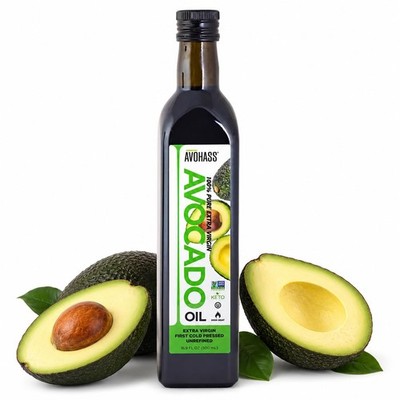 Avohass Kenya Extra Virgin Avocado Oil First Cold Pressed Unrefined 16.9 fl o...