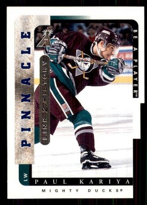 1996-97 Pinnacle Be a Player Link 2 History #lth-6B Paul Kariya Anaheim Ducks