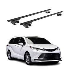 Fits Toyota Sienna 2021-2025 Roof Rack Cross Bars Black Luggage Carrier 2 Pcs