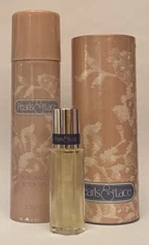 Vintage Avon Pearls & Lace perfumed oil body spray with rollette + perfumed talc
