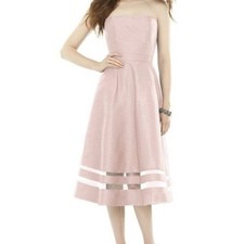 Alfred Sung Pearl Pink Cocktail Dress, Size 0 NWT, Style D712