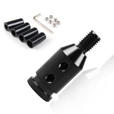 1 Pcs Car Shift Knob Adapter,Universal Aluminum Alloy Shifter Knob Black