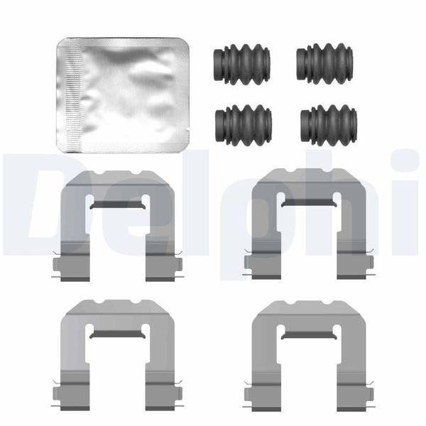 Hinterachse Delphi LX0775 ZubehöRsatz, Scheibenbremsbelag FüR Audi,Bmw,Toyota-image