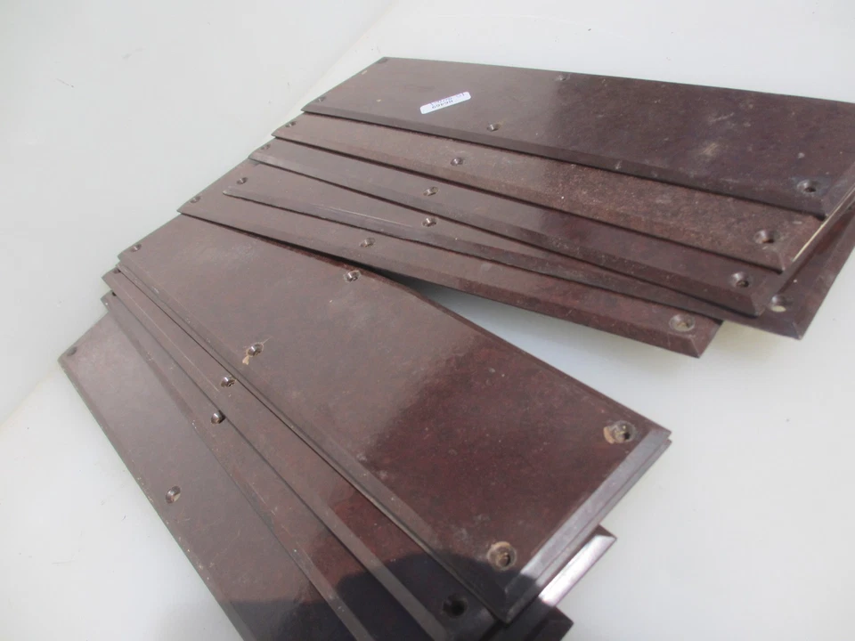 Vintage Bakelite Door Finger Plate Push Door Handle Antique Art Deco - £10each - Image 4 of 4