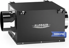 AlorAir 300 CFM Ultra Quiet Inline Exhaust Ventilation Fan for Bathroom Kitchen