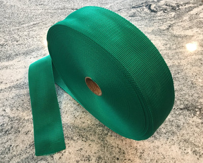 3'' Inch Wide Green Polypropylene Webbing Strap 50 yards roll (150' feet)