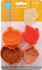 R&M International 0 Autumn 2" Pastry/Cookie/Fondant Stampers, Multicolor 